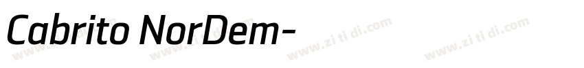 Cabrito NorDem字体转换 Cabrito NorDem字体转换